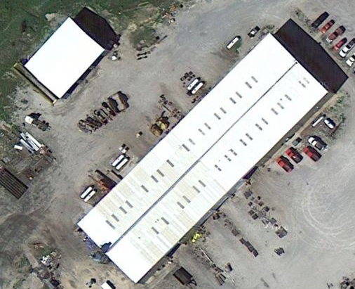 Aerial view of B&D Machine South Plant located in Sparta, IL